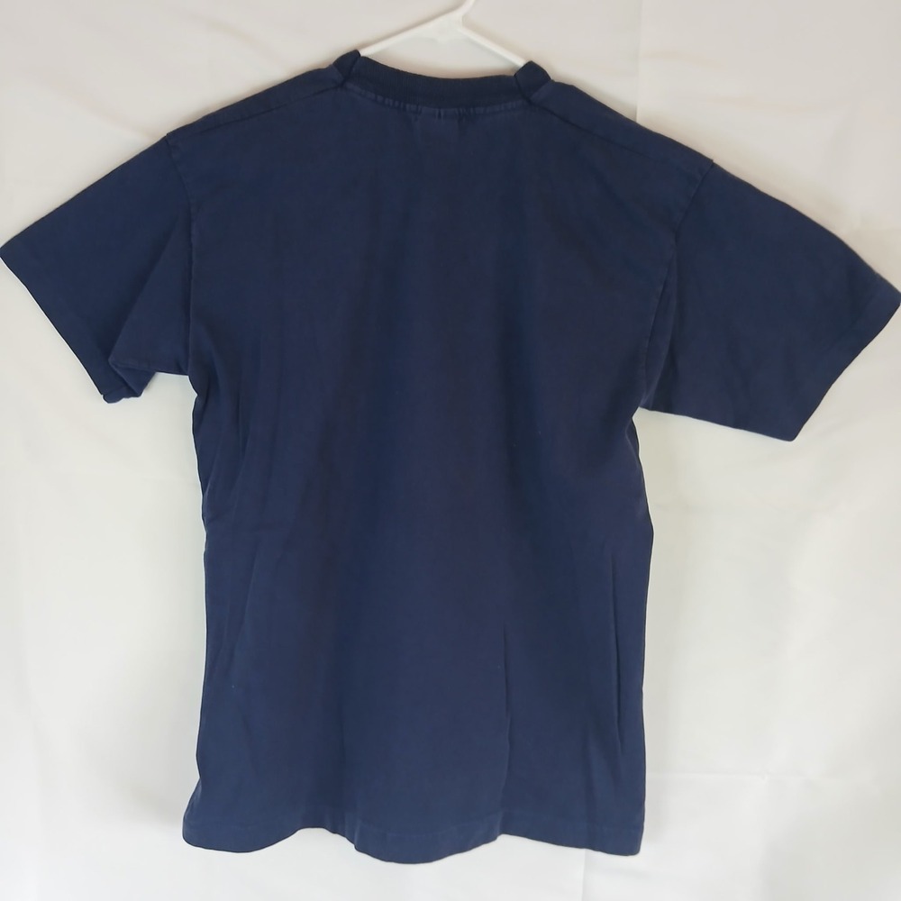 Vintage Luciano Pavarotti In Concert T-Shirt Navy Blue Screen Stars Mens Medium - Picture 2 of 6